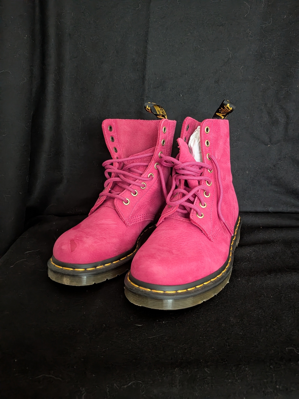 Dr. Martens Women's Pink Lace-Up Boot